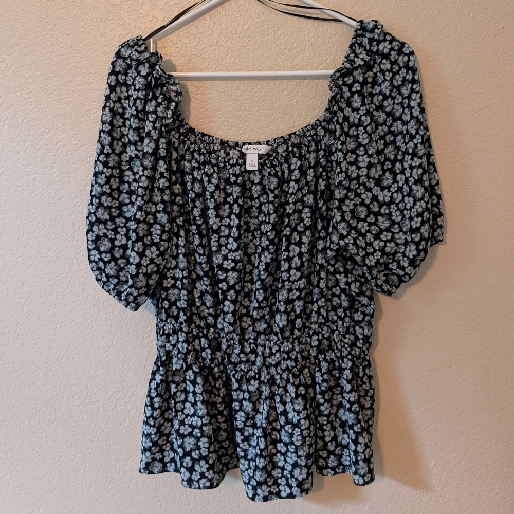 Nine West Floral Top, size Large